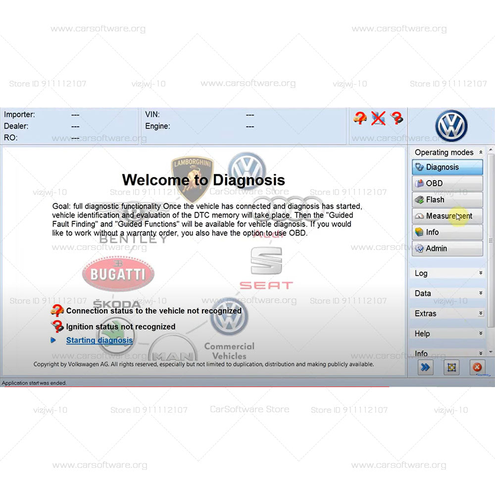 2025 Perfect Version ODIS V7.2.1 with License Diagnostic & Programming Software Offboard Diagnostic Information System Service support for VW/ AUDI/ SKODA/ SEAT can read & clear code programming show circuit diagrams diagnostic guidelines