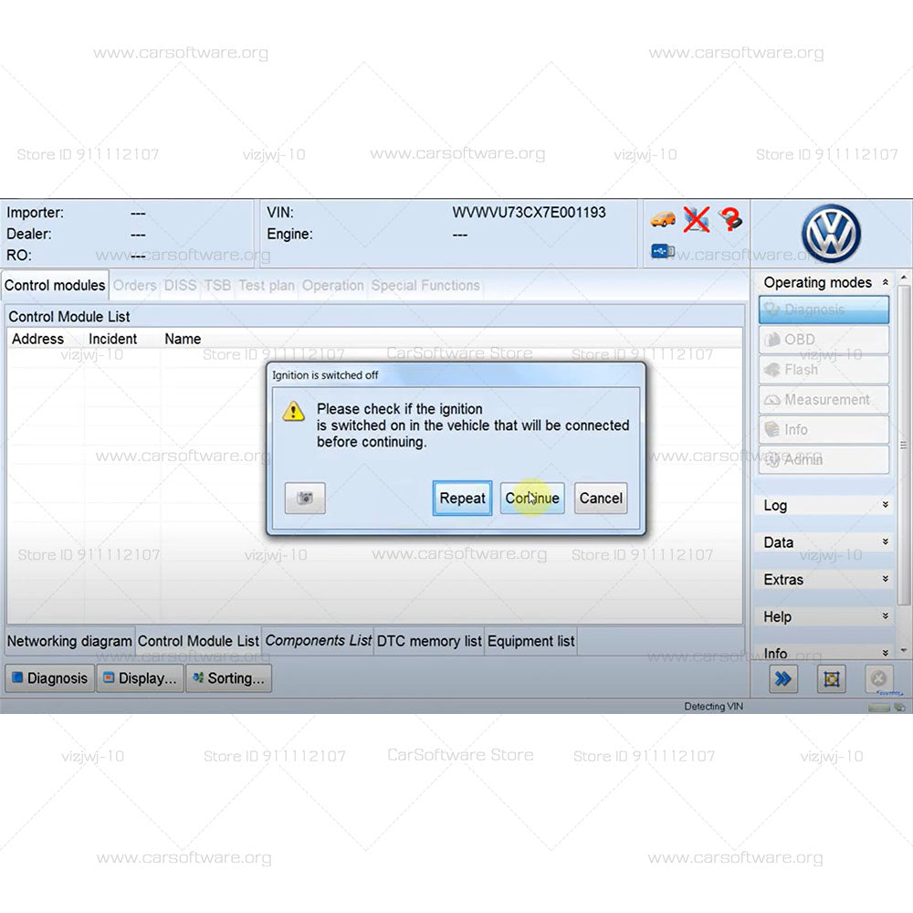 2025 Perfect Version ODIS V7.2.1 with License Diagnostic & Programming Software Offboard Diagnostic Information System Service support for VW/ AUDI/ SKODA/ SEAT can read & clear code programming show circuit diagrams diagnostic guidelines
