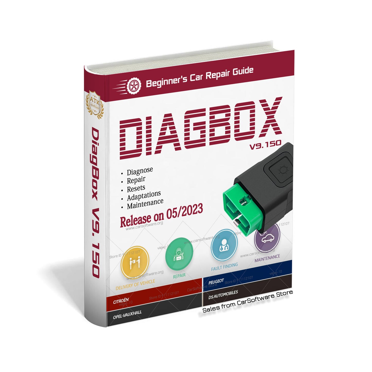 Diagbox V9.150 with crack a diagnostic and programming software for four Citroen/Peogeot/DS -Automobiles/Opel cars Works with PP2000 diagnostic scanner tool Support function Diagnose, Resets, Adaptations....
