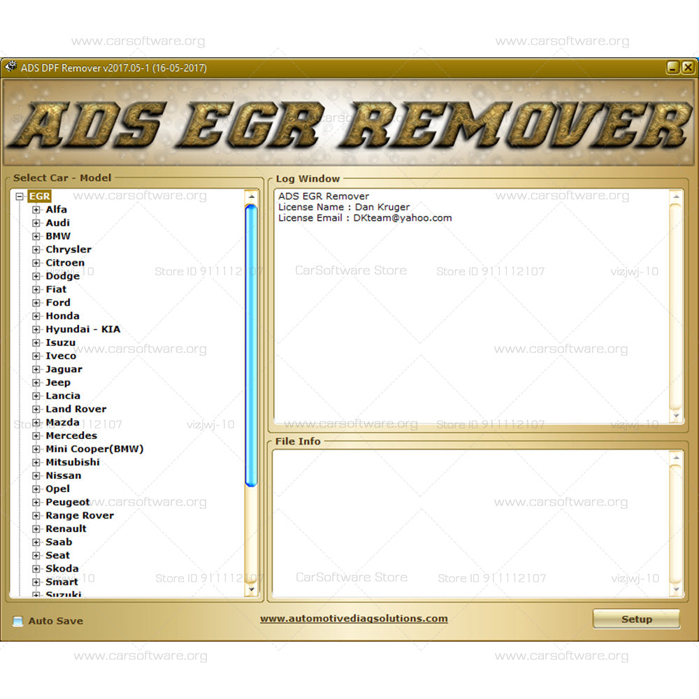 ECU programming software 3 in 1 with keygen V2017.5 ADS DPF remover+ADS EGR remover+ADS Lambda remover Professional turn the DPF or EGR solution off