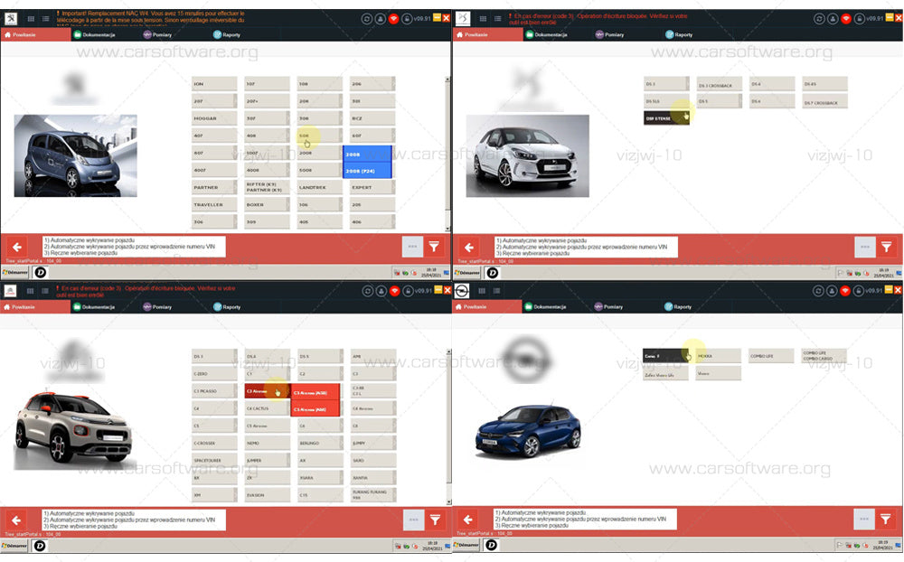 Diagbox V9.91 Virtual machine version ECU programming software with WiFi Works with PP2000 tool for Citroen Peogeot DS -Automobiles Opel cars