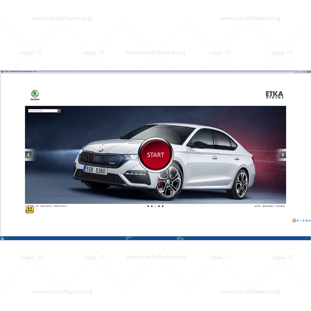 ETKA V8.3 with free keygen Have official spare parts database for Volkswagen, Audi, Seat, Skoda and Volkswagen commercial vehicles Like Engine, Gearbox, Rear axle, brakes, Electrics ...