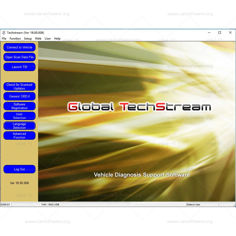 Techstream V18.00.008 For MINI VCI scantool for Toyota/Lexus/Scion ECMs cars since 1996 Technical Service Bulletins (TSBs) Diagnose, Customer setting, Programming , Reprogramming (ECM/ECU), Coding etc.