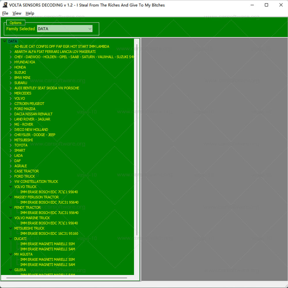 Volta sensor decoding V1.2 can help you unlock, delete, delete and reset EP·ROM, EEP·ROM, Flash, MCU or Xrom of ECUs for Cars, Trucks, Bus, Tractors