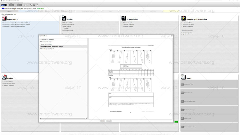 Vivid Workshop DATA 2010.2 Cars repair manual electronic book Vivid's technical database for European cars about the maintenance and repair, adjustment data, technical drawings, fuses and relays, diagnostic trouble codes and data management engine