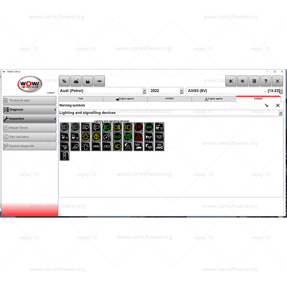 Wurth WoW Snooper 5.00.12 with free crack Diagnoses Software clears fault codes for cars/light trucks functions for diagnosing, repairing and maintaining electronic systems