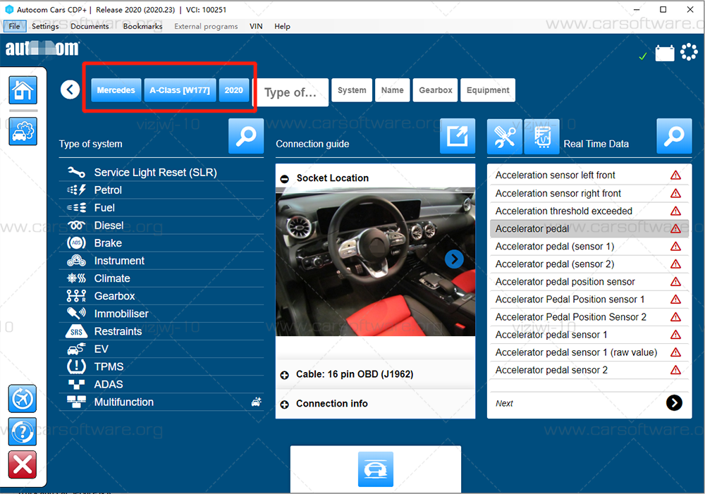 Autocoms 2020.23 with Keygen Ds150e Automotive diagnostic tools VCI OBD2 CDP Light truck diagnostic software supports clearing fault codes Diagnose and code, replace brake pads, read chassis number, voltage check