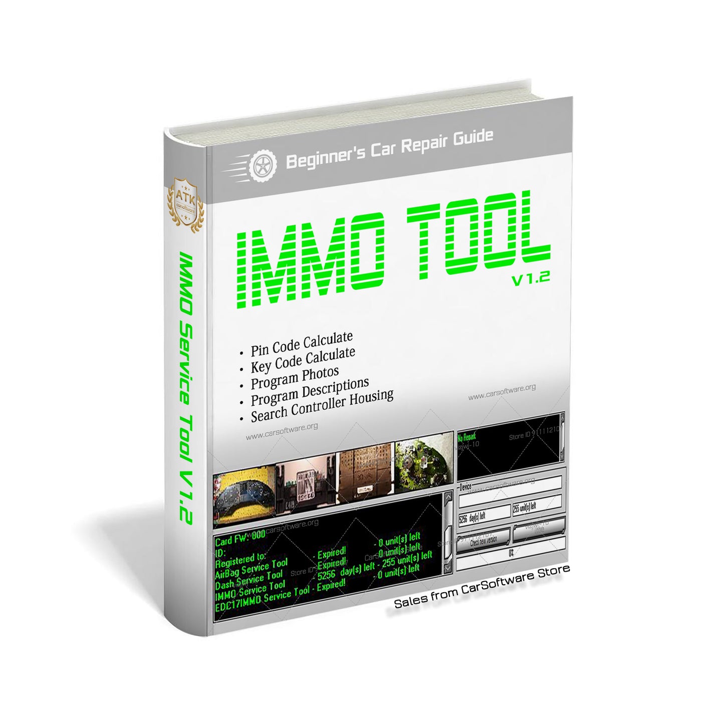 IMMO Service Tool V1.2 immo off Car software professionals working with immobilizers and calculate the pin by dump run without any installation process Professional maintenance documents