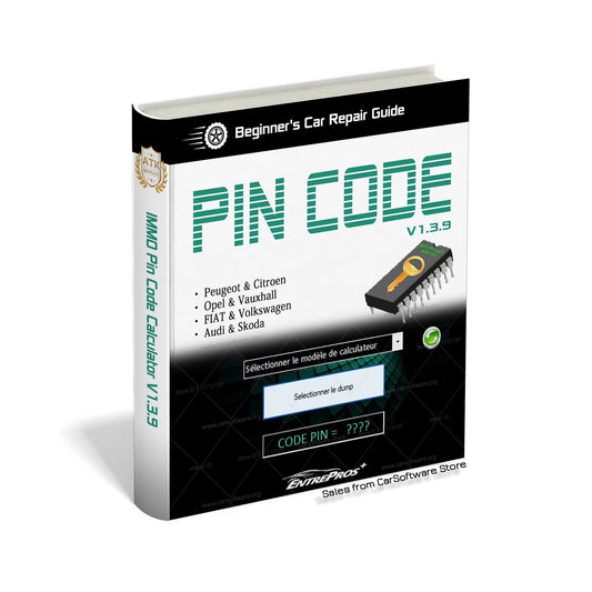 IMMO Pin Code Calculator V1.3.9 Software keygen for PSA / VAG / OPEL / FIAT Immobox to decode pin code on many PSA ecu’s by dump