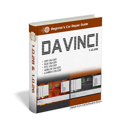 DaVinci 1.0.28 Professional maintenance software it is mainly aimed at DTC, EGR, DPF to modify the content of the ECU Advanced version repair tool