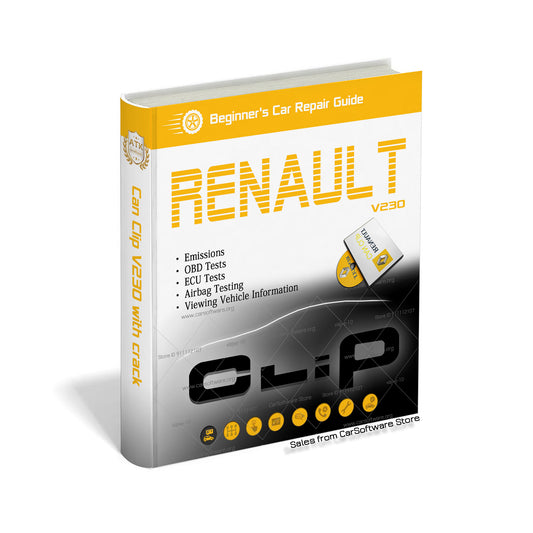 TOP 2025 CanClip V230 with Free Crack for Renault Cars Diagnostic programming ECU OBD Tests  Airbag Testing Viewing Vehicle Information multi language and many other functions