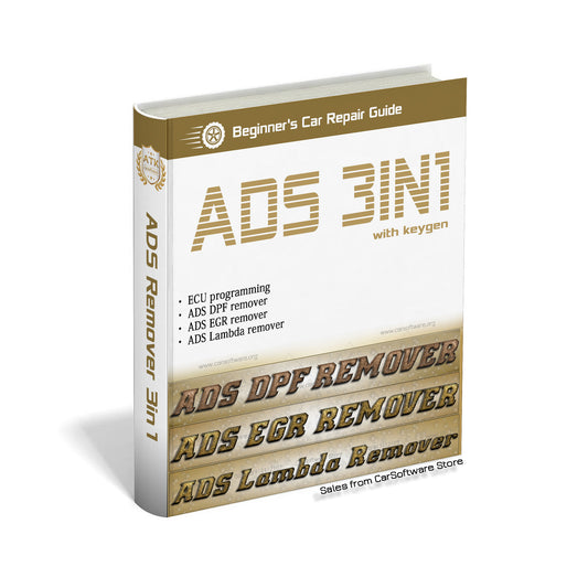 ECU programming software 3 in 1  with keygen V2017.5 ADS DPF remover+ADS EGR remover+ADS Lambda remover Professional  turn the DPF or EGR solution off