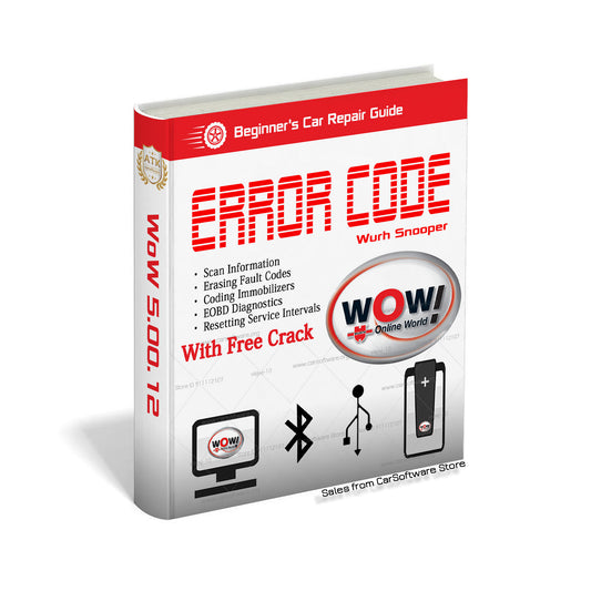 Wurth WoW Snooper 5.00.12 with free crack Diagnoses Software clears fault codes for cars/light trucks functions for diagnosing, repairing and maintaining electronic systems