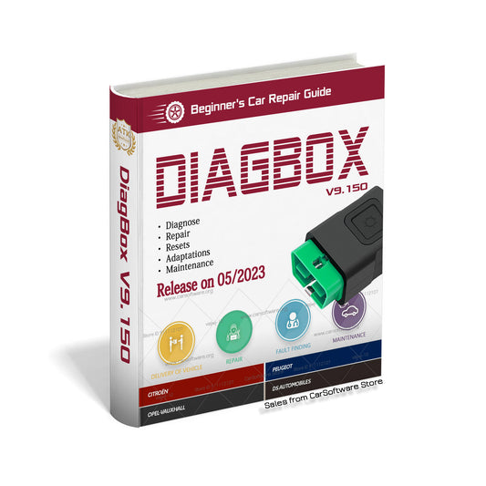 Diagbox V9.150 with crack a diagnostic and programming software for four Citroen/Peogeot/DS -Automobiles/Opel cars Works with PP2000 diagnostic scanner tool Support function Diagnose, Resets, Adaptations....
