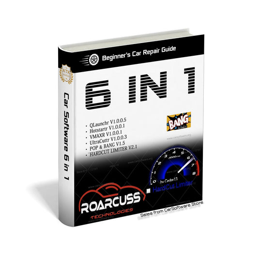 Car Software 6 in 1 : QLaunchr V1.0.0.5 Hotstartr V1.0.0.1 VMAXR V1.0.0.1 UltraCuttr V1.0.0.3 HARDCUT LIMITER Petrol Engines V1.7 POP & BANG V1.5 HARDCUT LIMITER V2.1