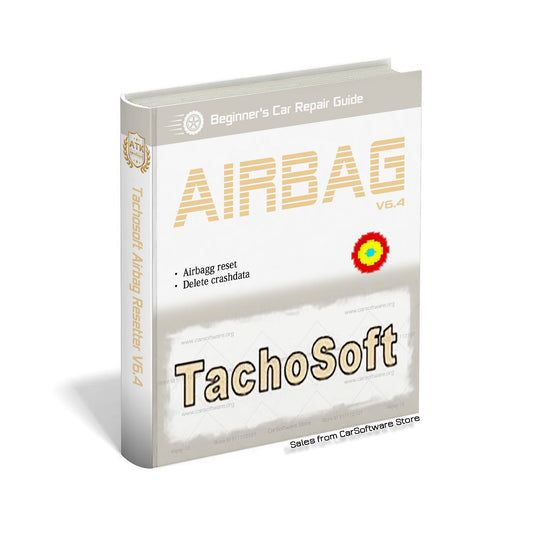 Tachosoft Airbag Resetter V6.4 To delete crashdata from Airbagg ECU dumps Module manufacturer Memory chip type overs more than 450 Airbagg ECU models without obligation