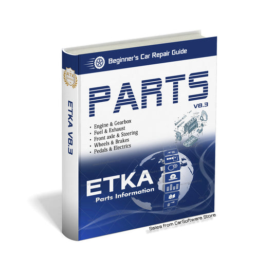 ETKA V8.3 with free keygen Have official spare parts database for Volkswagen, Audi, Seat, Skoda and Volkswagen commercial vehicles Like Engine, Gearbox, Rear axle, brakes, Electrics ...