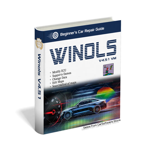 WinOLS V4.51 Virtual Machine Version +ECM TITANIUM 1.61 with 26000 drive + &nbsp;Damos 2020 searching and finding of maps Especially to modify the memory contents of ECUs