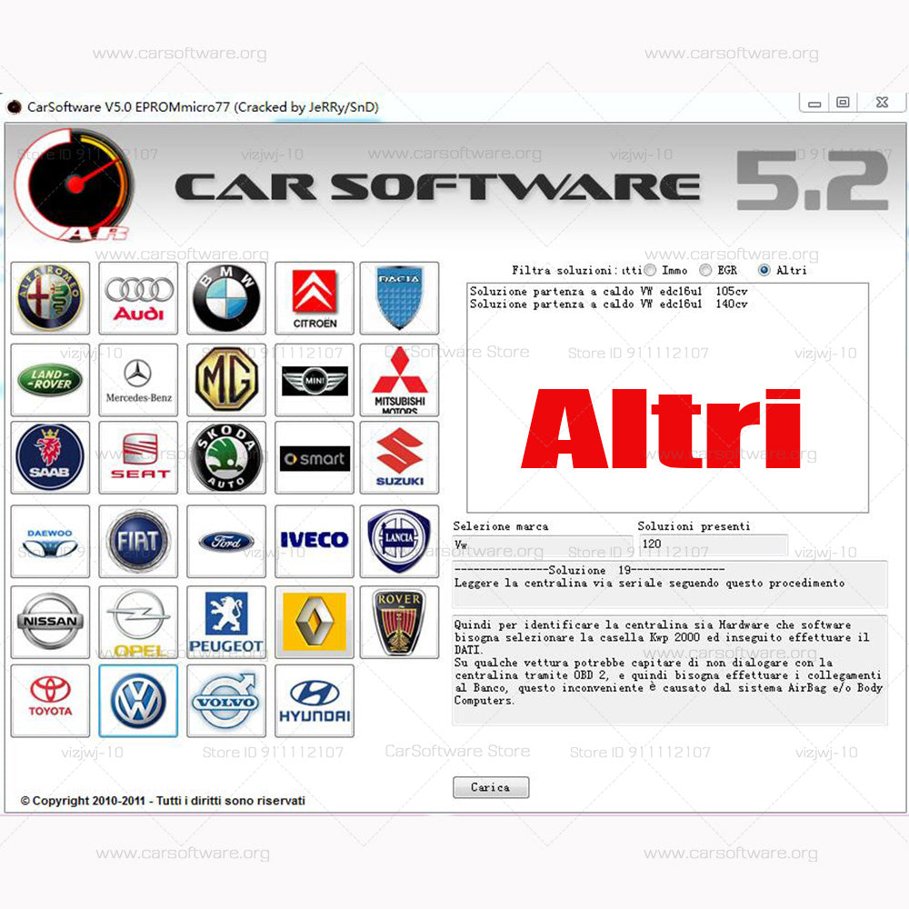 Professional automotive ECU maintenance tools Car Software V5.2 Disable EGR Valve / Repair Warm Start Problem / Disable Immobilizer through the ECU