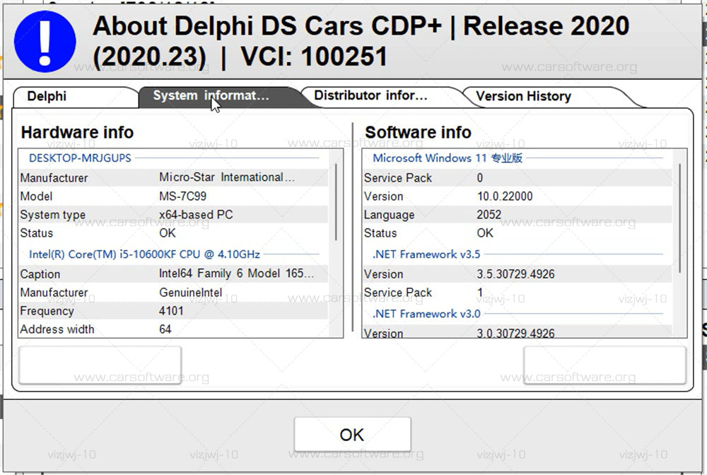 Delphi 2020.23 with Keygen Ds150e&nbsp;OBD2&nbsp;car diagnostic tools VCI CDP Light truck diagnostic software Compatible with Bluetooth supports clearing fault codes Diagnose and code, replace brake pads, read chassis number, voltage check
