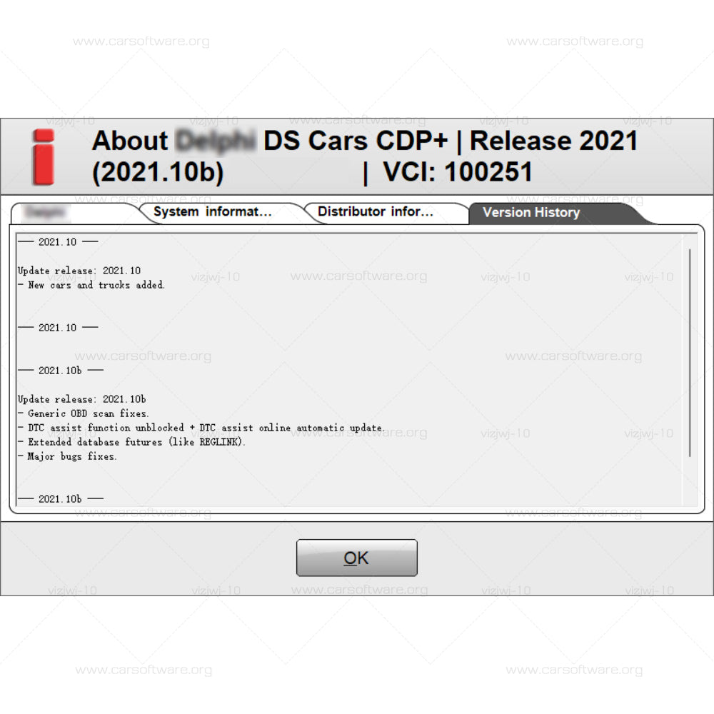 Delphi 2021.10b with keygen Read and Clear fault codes Car Truck Diagnostic Tool Software Work with DS150E 100251 Professional Repair tools  installation video full guide