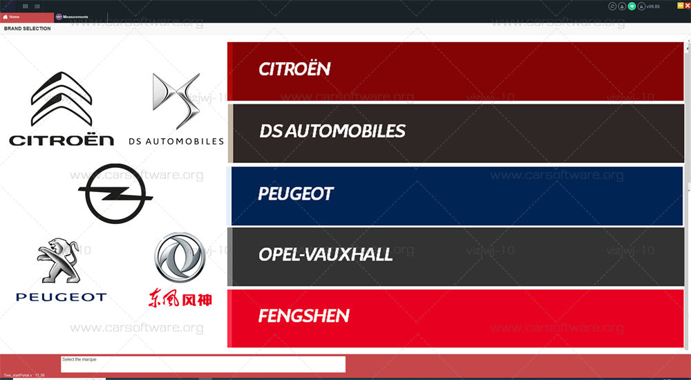 Diagbox V9.85 with crack software Compatible with WiFi Works with PP2000 diagnostic tool&nbsp;Engine management ECU for Citroen Peogeot DS -Automobiles Opel cars Support all compatible cars Untill 2021