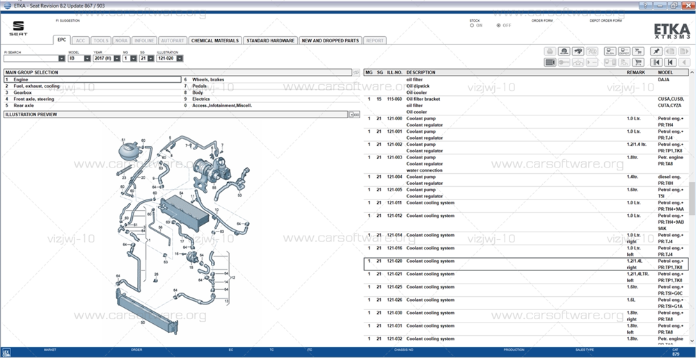 ETKA V8.2 Software Virtual Machine Version official spare parts database for Volkswagen The world's most powerful car repair software data
