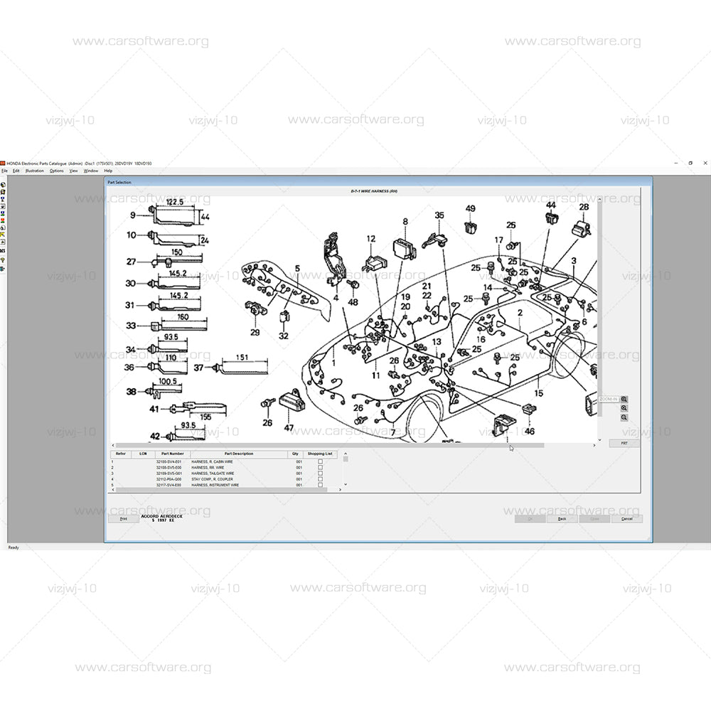EPC HONDA Electronic Parts Catalog V2020 detailed information on spare parts for cars HONDA can search by model, part number, VIN Software Update Date : 2020
