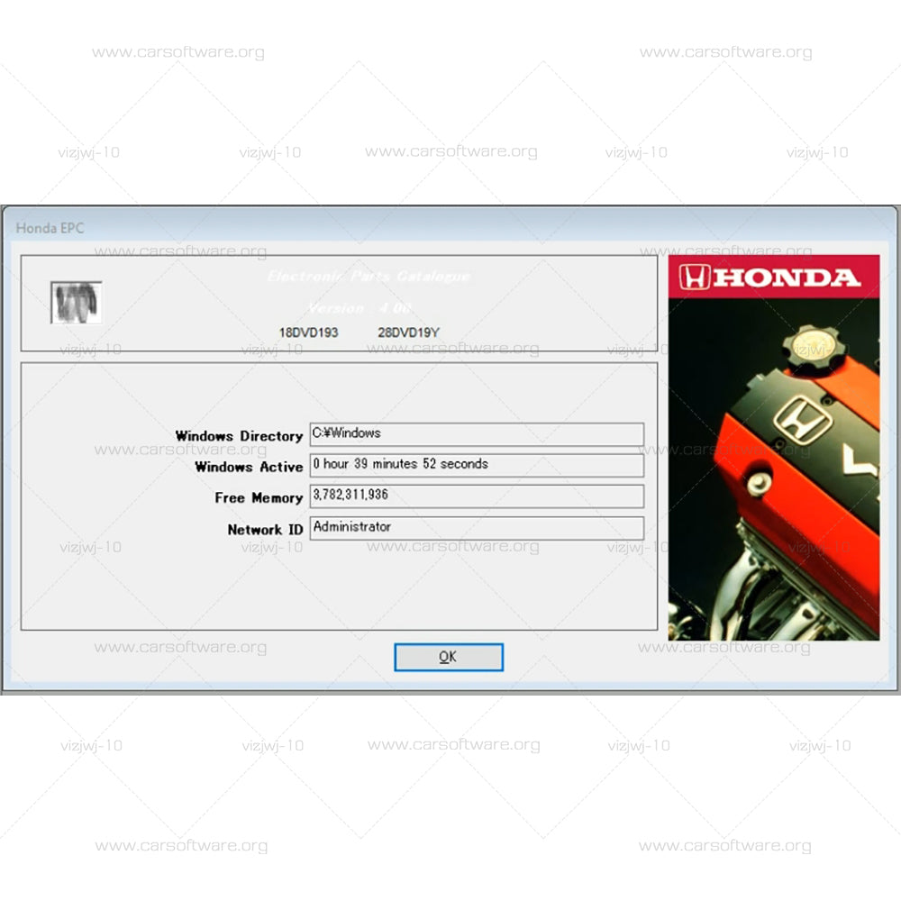 EPC HONDA Electronic Parts Catalog V2020 detailed information on spare parts for cars HONDA can search by model, part number, VIN Software Update Date : 2020