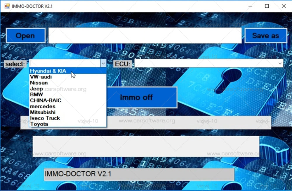 IMMO DOCTOR V2.1 software, disable engine computer anti-theft software, with registration machine, suitable for Hyundai, Kia, Volkswagen, Audi, disable engine computer anti-theft