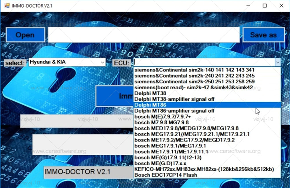 IMMO DOCTOR V2.1 software, disable engine computer anti-theft software, with registration machine, suitable for Hyundai, Kia, Volkswagen, Audi, disable engine computer anti-theft