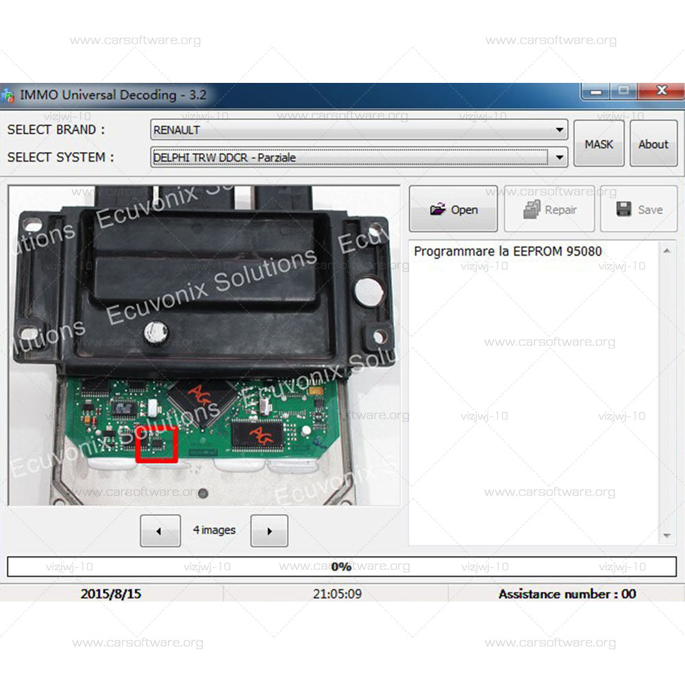 IMMO Universal Decoding V3.2 Remove IMMO Code, Read ECU File, Delete definitively Work with programmer such as UPA-USB, Wellon Series VP/GP