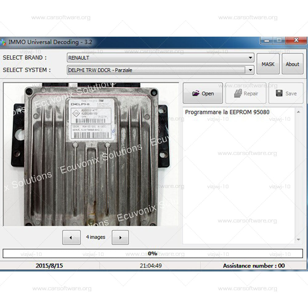 IMMO Universal Decoding V3.2 Remove IMMO Code, Read ECU File, Delete definitively Work with programmer such as UPA-USB, Wellon Series VP/GP