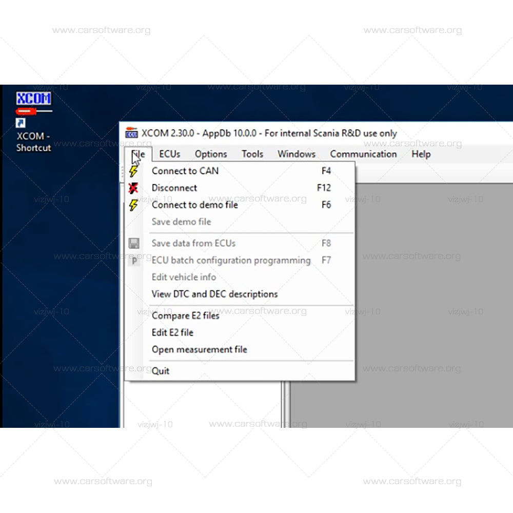 Scania XCOM V2.30 Immobilizer AdBlue EGR ON/OFF ECU Recovery Reset Unlock Chassis ID/VIN Change Truck Power INCREASE Read stored fault codes and Freeze Frames
