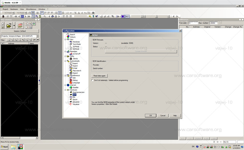 WinOLS V4.51 Virtual Machine Version +ECM TITANIUM 1.61 with 26000 drive + &nbsp;Damos 2020 searching and finding of maps Especially to modify the memory contents of ECUs