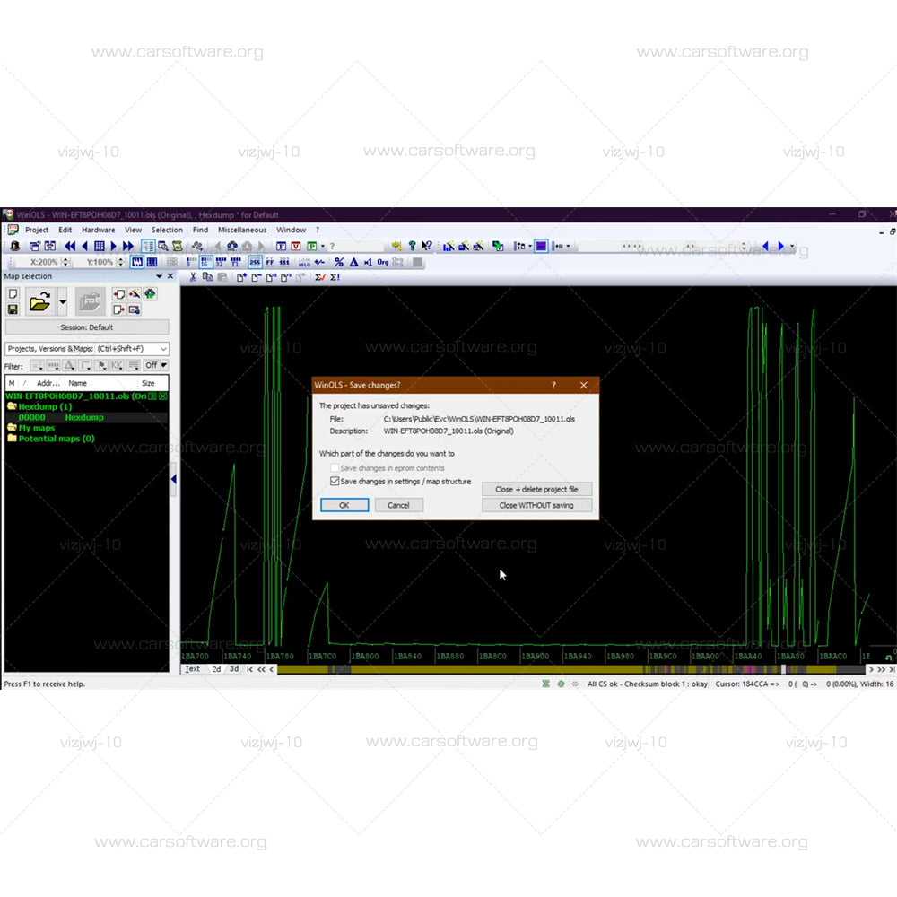 WinOLS 4.7 with keygen + ECM TITANIUM 1.61 with +26000drive +  Damos 2020 searching and finding of maps Especially to modify the memory contents of ECUs