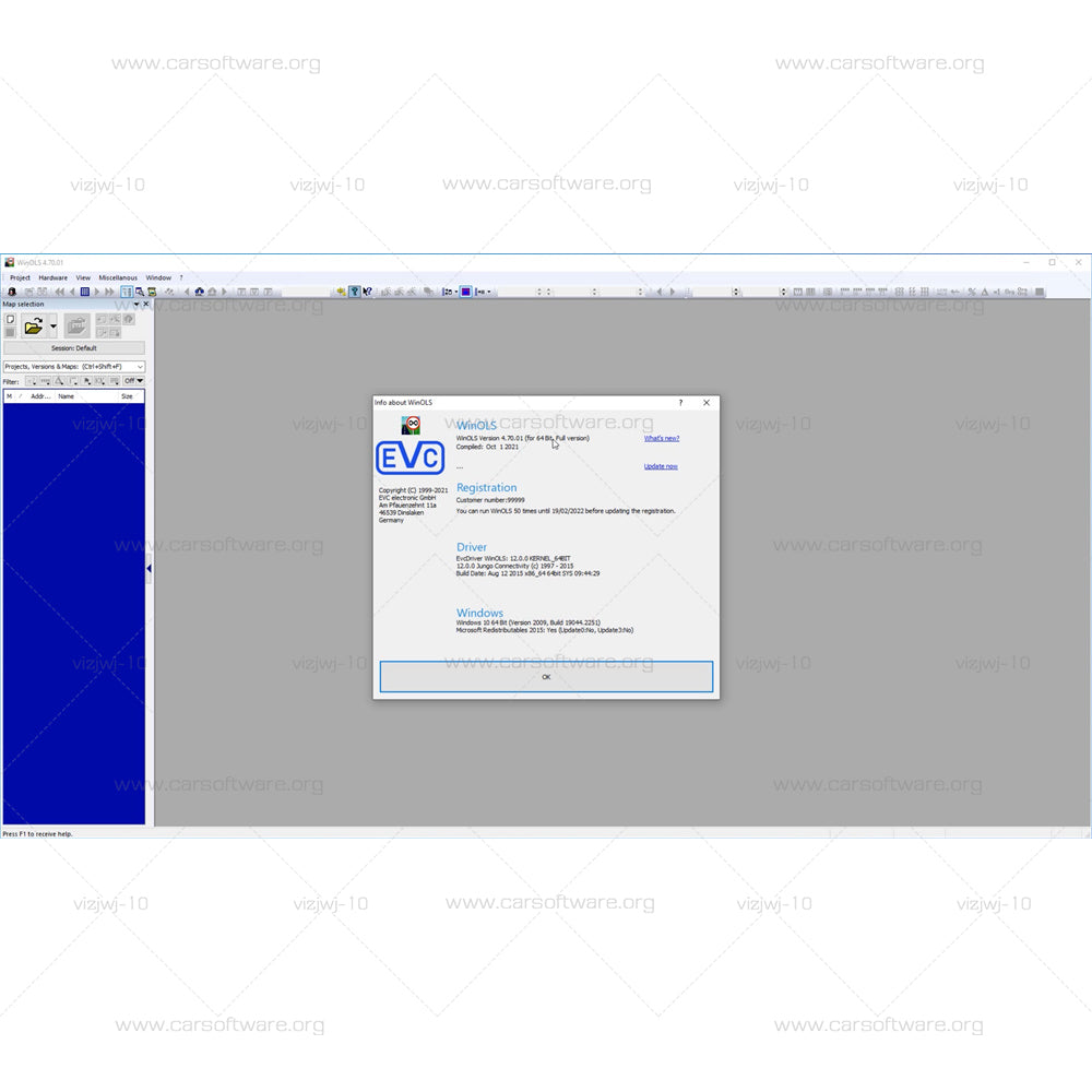 WinOLS 4.7 with keygen + ECM TITANIUM 1.61 with +26000drive +  Damos 2020 searching and finding of maps Especially to modify the memory contents of ECUs