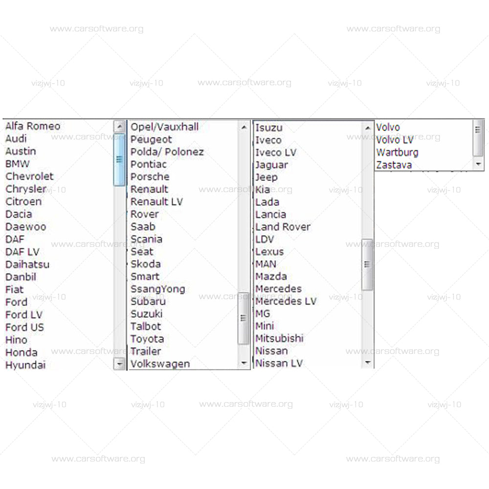Tolerance Data 2009.2 Professional Software vehicle maintenance database information For all European, Japanese, Korean and English cars